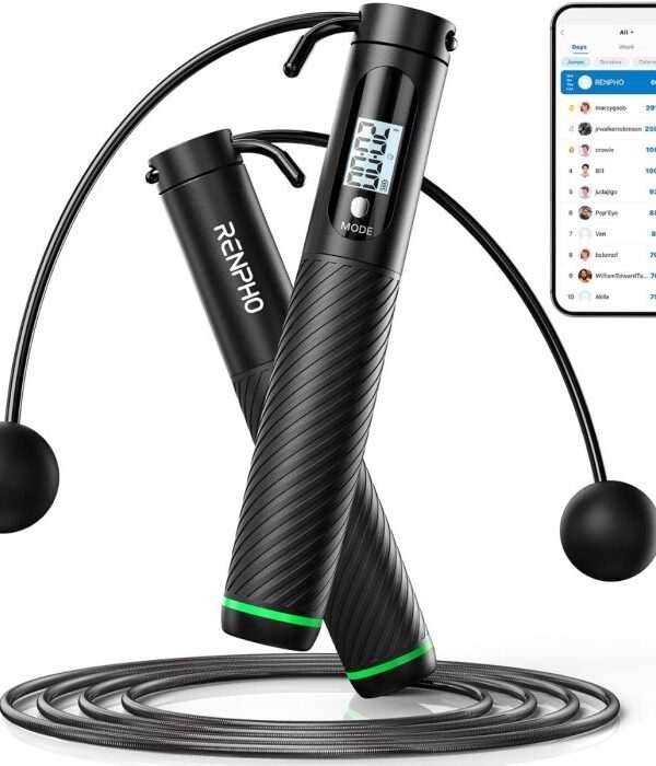 RENPHO Smart Jump Rope – brezžična preskakovalna vrvica z nasadkom