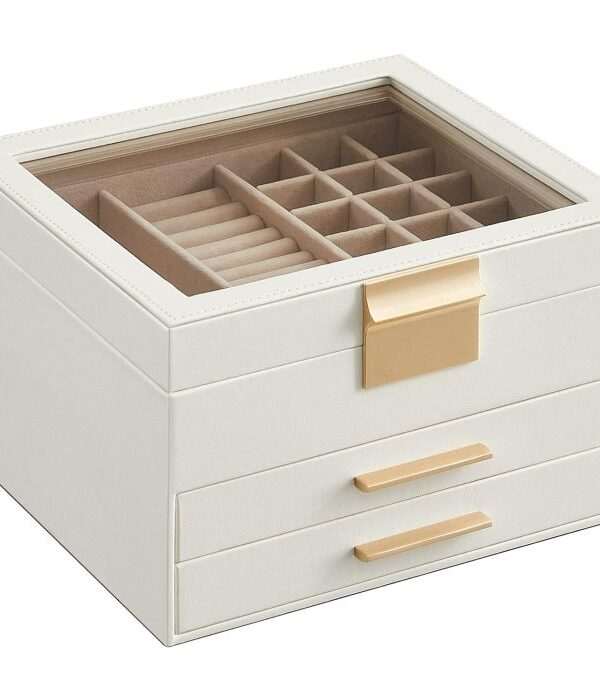 SONGMICS škatla za nakit triplastna JBC239WT