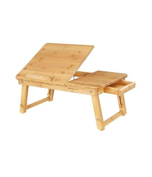 SONGMICS nastavljiva mizica za prenosni računalnik iz bambusa LLD01N