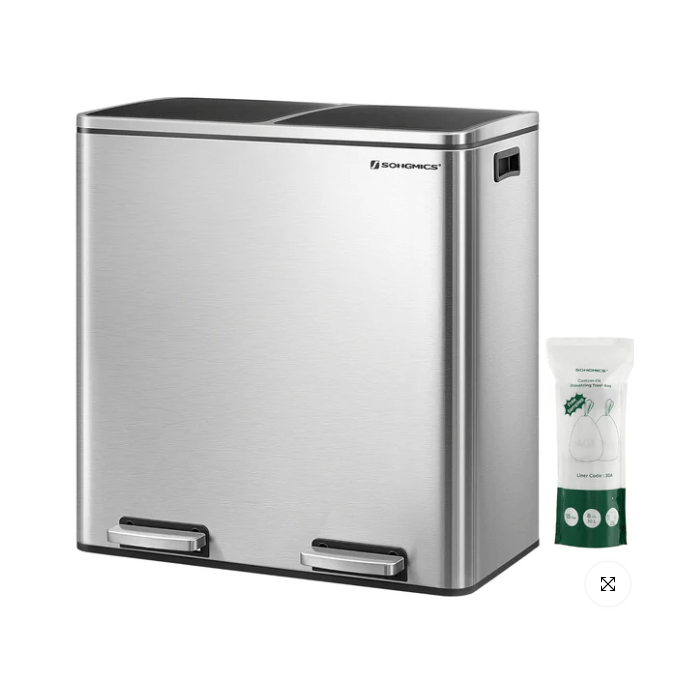 SONGMICS koš za ločevanje odpadkov 2x30L