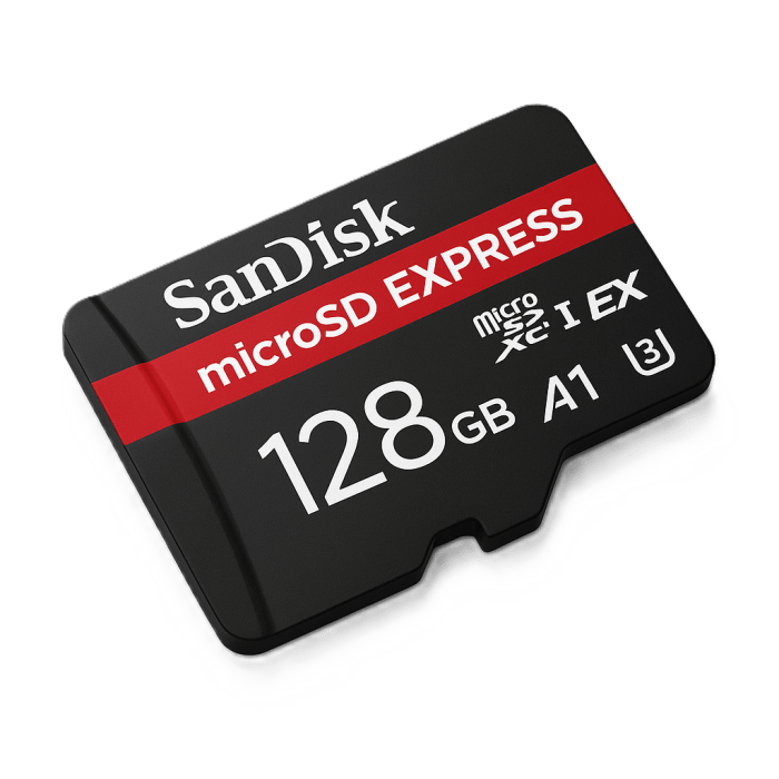 SanDisk 128GB Express NVMe UHS-I microSDXC spominska kartica