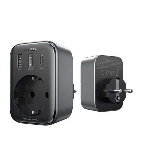 Ugreen Nexode 4v1 USB vtičnica 30W z 2xUSB