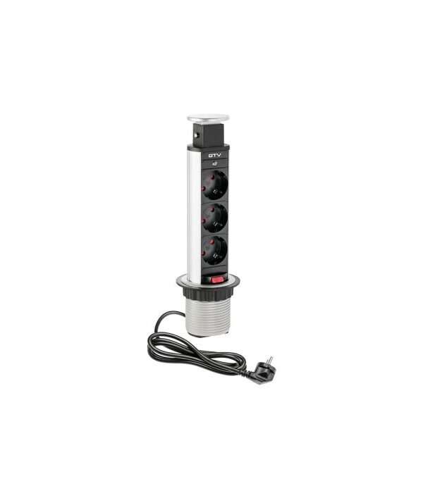 GTV Potopna vtičnica 3x220V Ø60mm