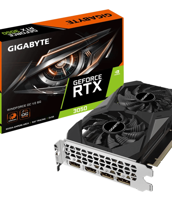Grafična kartica GIGABYTE GeForce RTX 3050 WINDFORCE OC V2 6G