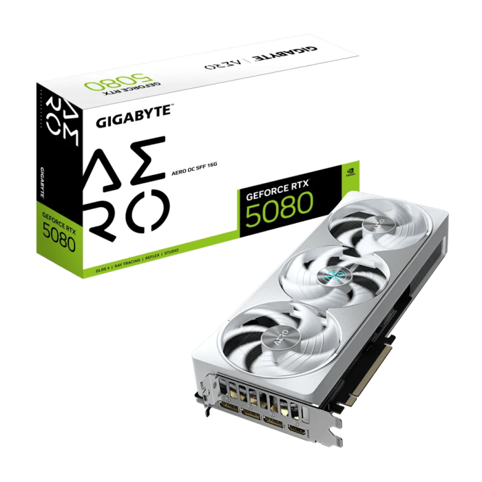Grafična kartica GIGABYTE GeForce RTX 5080 AERO OC 16G