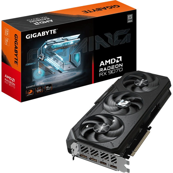 Grafična kartica GIGABYTE Radeon RX 9070 GAMING OC 16G
