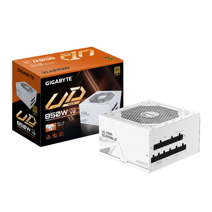 Gigabyte UD850GM PG5 ICE GOLD modularni napajalnik