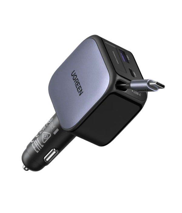 Ugreen 90W avtopolnilec z vgrajenim USB-C kablom
