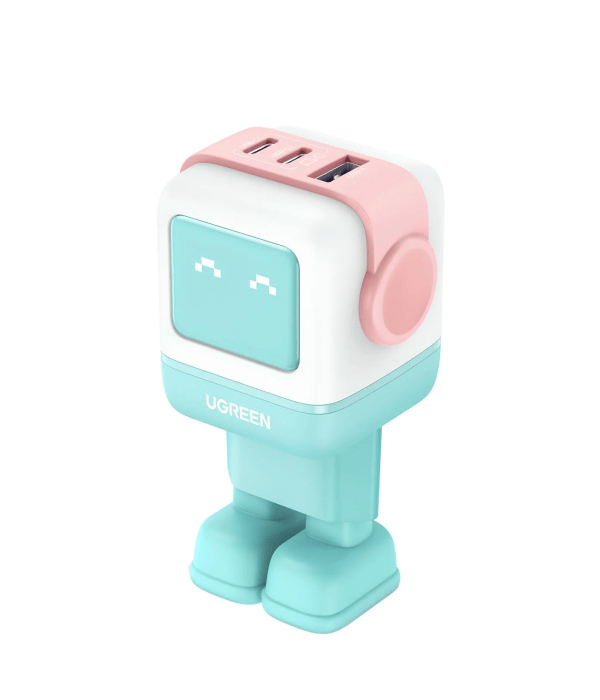 Ugreen Nexode Robot GaN 65W Polnilnik - Roza