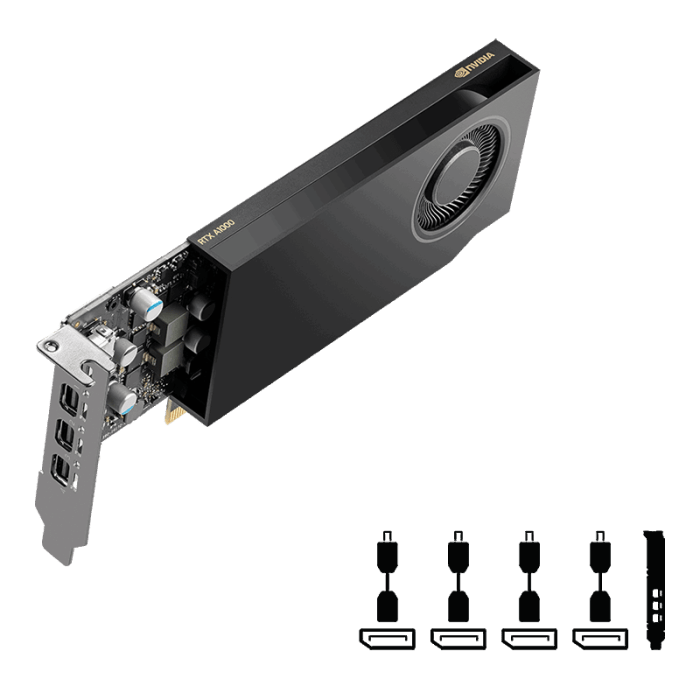 Grafična kartica PNY Nvidia RTX A1000 8B GDDR6 PCI-E 4.0