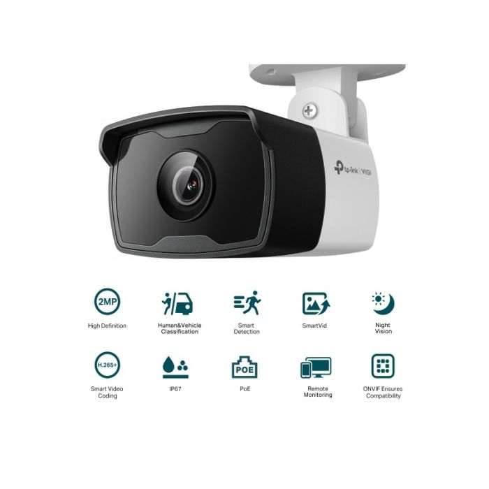 TP-LINK VIGI C320I 6MM FHD zunanja PoE IR Bullet varnostna kamera TP-LINK VIGI C320I 6MM FHD zunanja PoE IR Bullet varnostna kamera
