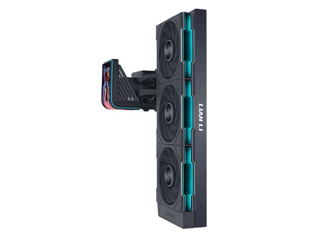 Komplet za tekočinsko hlajenje AIO Liquid Cooler Lian Li HydroShift II OLED Curved 360 TL FLEX