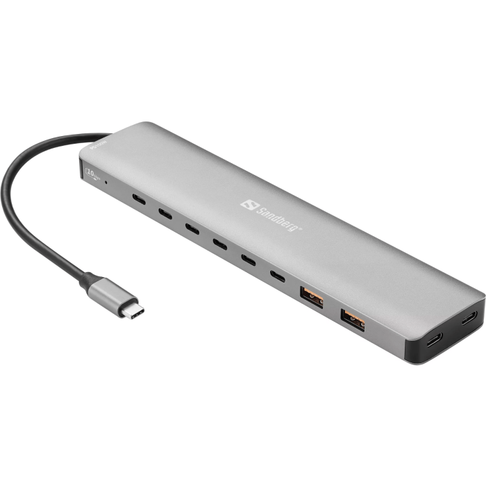 Sandberg USB-C to 8xUSB-C+2xUSB-A 100W priklopna postaja
