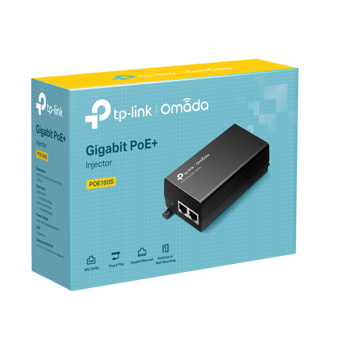 TP-LINK Omada POE160S Gigabit PoE+ Injector