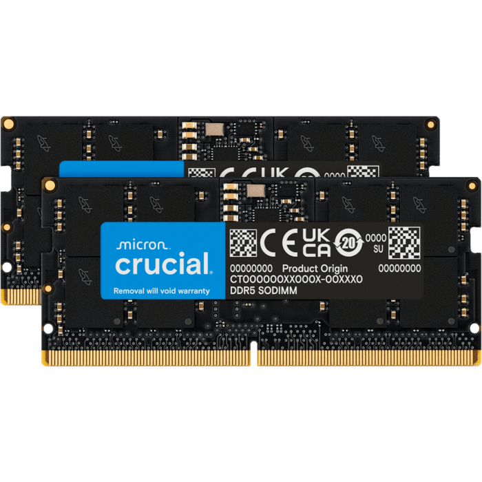 Crucial 24GB Kit (2x12GB) DDR5-5600 SODIMM CL46
