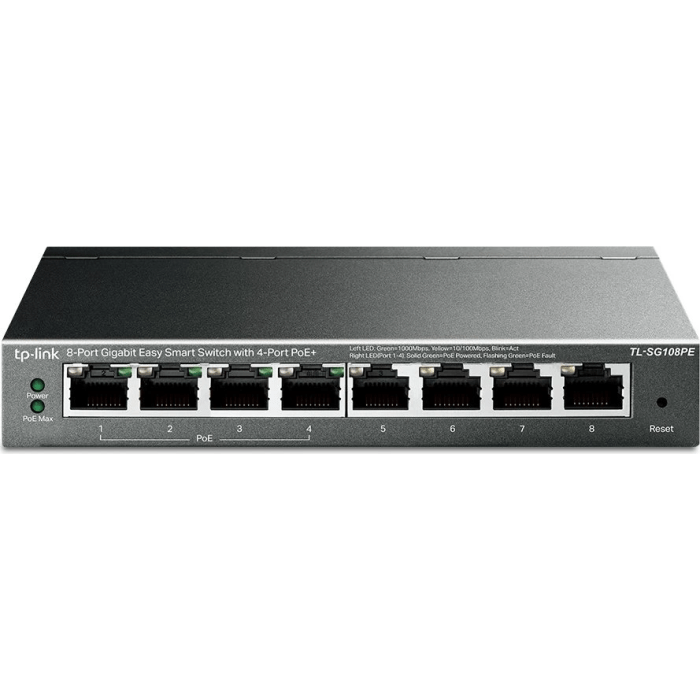 TP-Link 8-Portno Gigabit PoE+ Easy Smart Managed stikalo
