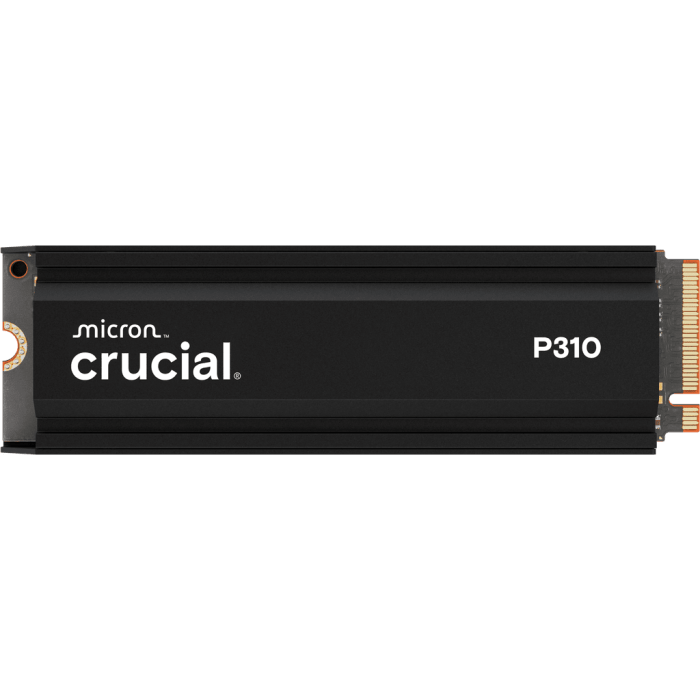 Crucial P310 1TB PCIe Gen4 NVMe 2280 M.2 SSD s hladilnikom