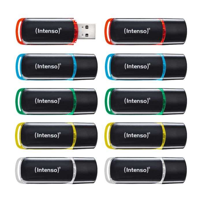 Intenso 10x8GB Business Line USB 2.0 spominski ključki - Barvni