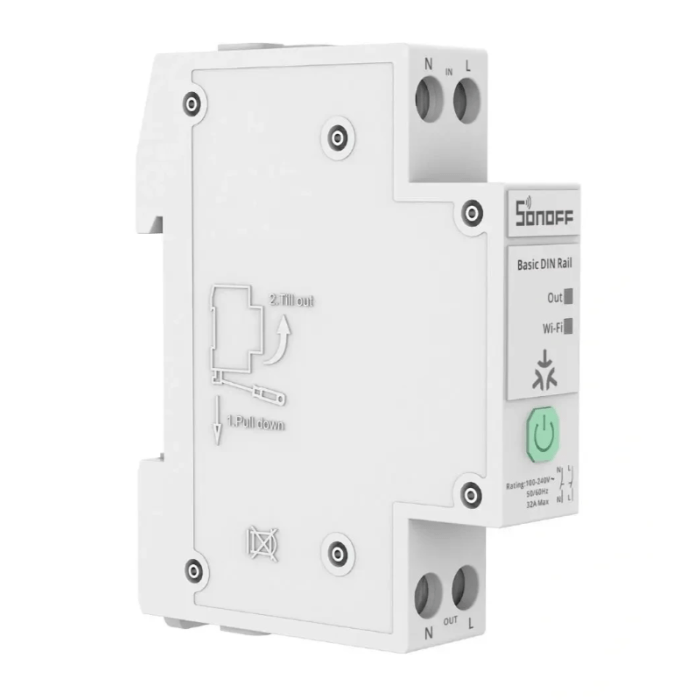 SONOFF  pametni Wi-Fi modul za DIN letev BASIC-1GSP