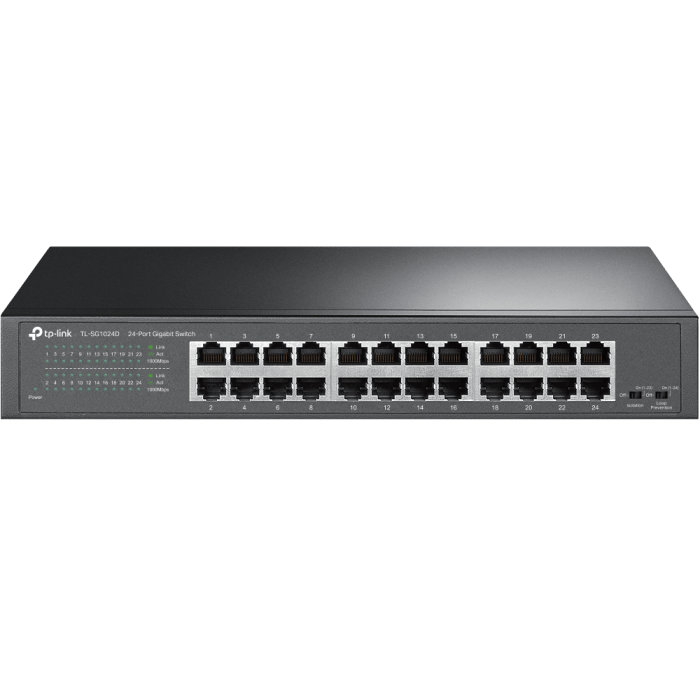TP-LINK TL-SG1024D stikalo 24-port Gigabit Rackmount