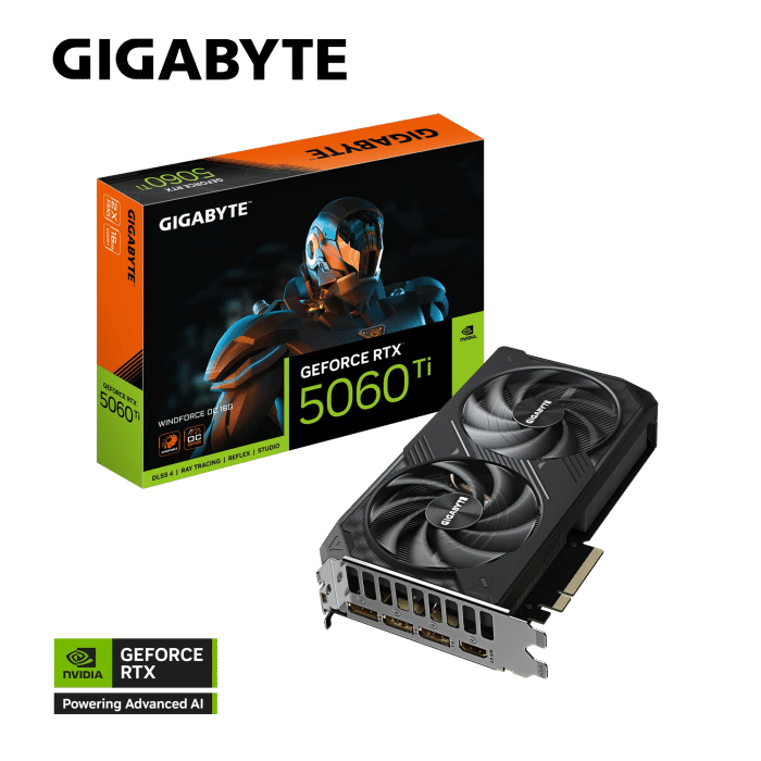 Grafična kartica GIGABYTE GeForce RTX 5060 Ti Windforce OC 16G