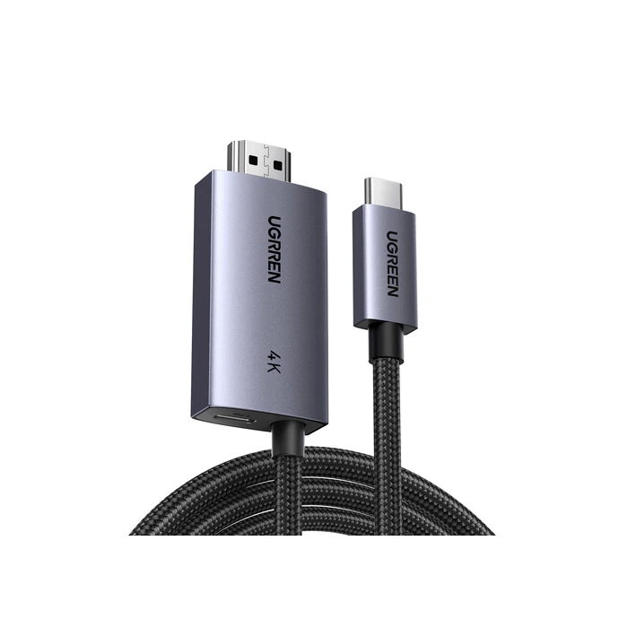 Ugreen USB-C na HDMI 4K kabel + polnjenje - 2M